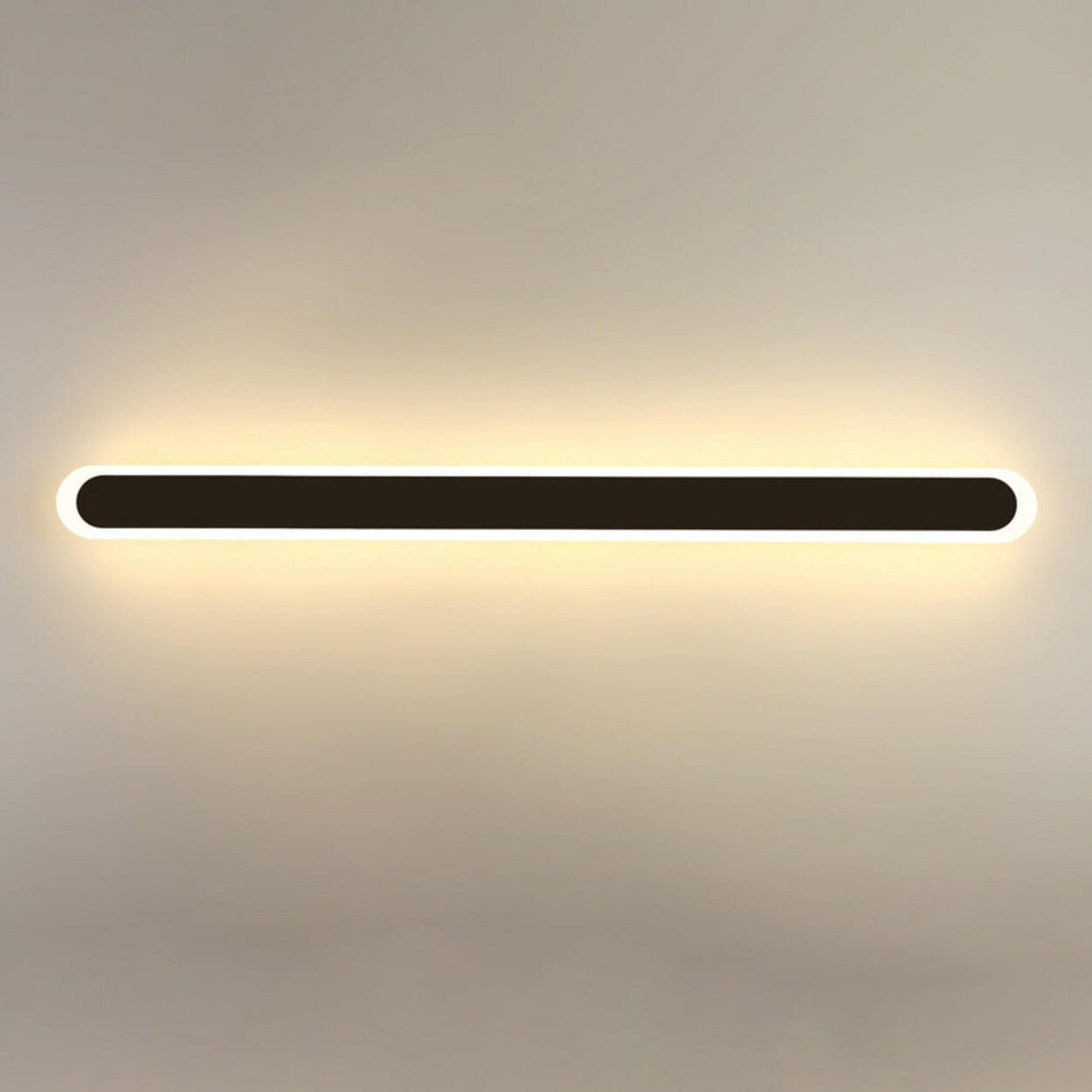 Simple Slim Vertical Gold LED Vanity Wall Light  Image - 15