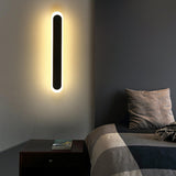 Simple Slim Vertical Gold LED Vanity Wall Light  Image - 18