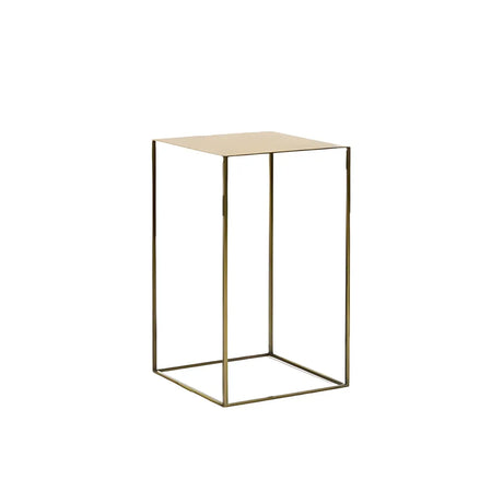 Simple Square Metal Modern Pastel Versatile Side Table Image - 2