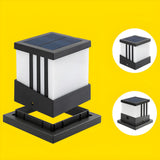 Simple Square Outdoor LED Pathway Table Lamp Warm Light Image - 9