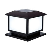 Simple Square Solar Garden Bamboo Decor Outdoor Lamp Image - 11