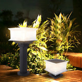 Simple Square Solar Garden Path Outdoor Table Lamp Image - 13