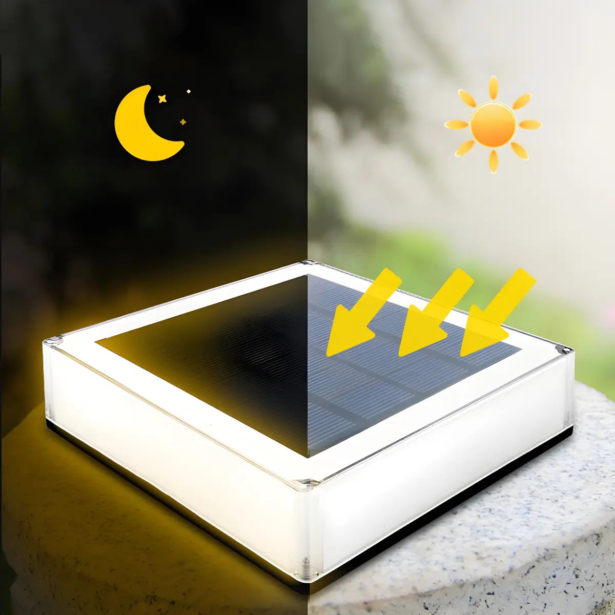 Simple Square Solar Outdoor Waterproof Post Caps Light Image - 10