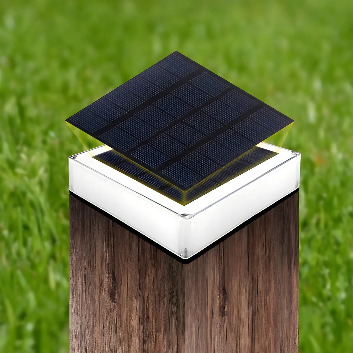 Simple Square Solar Outdoor Waterproof Post Caps Light Image - 11