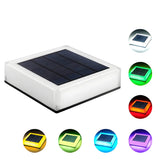 Simple Square Solar Outdoor Waterproof Post Caps Light Image - 2