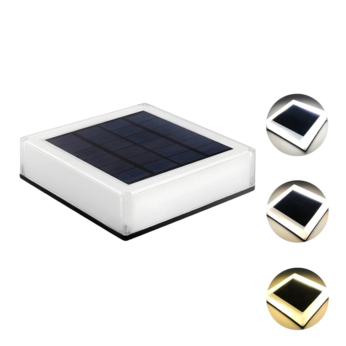 Simple Square Solar Outdoor Waterproof Post Caps Light Image - 3