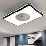 Simple Stylish Bladeless Flush Ceiling Fan with Light Image - 5