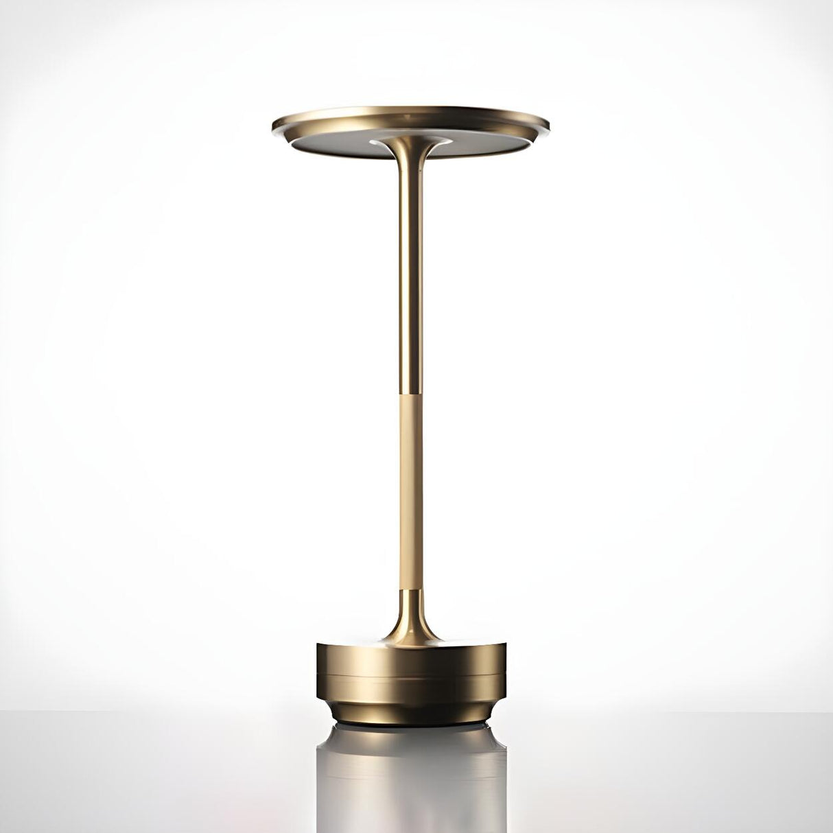 Simple Stylish Geometric Shade LED Metal Table Lamp Image - 11