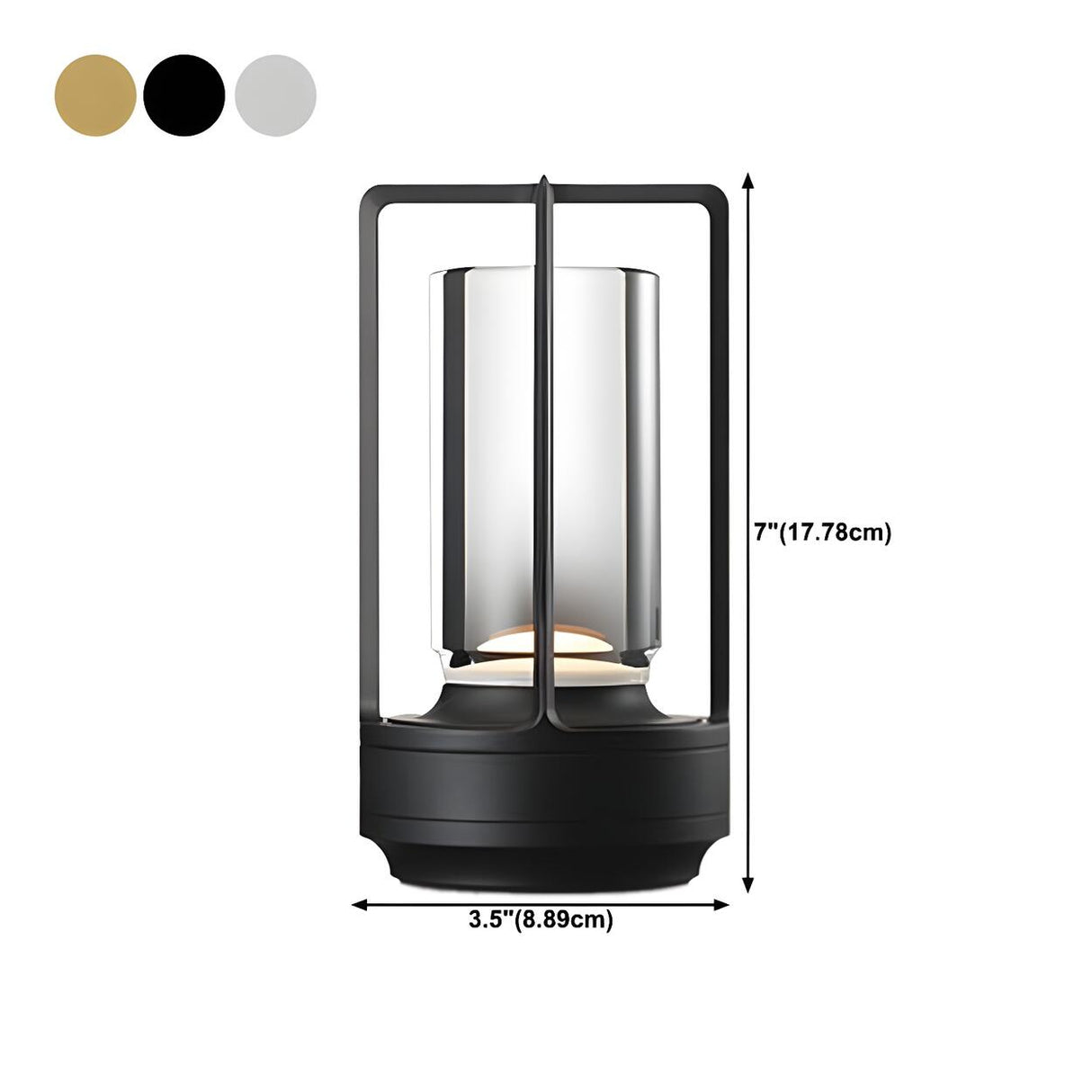 Simple Stylish Geometric Shade LED Metal Table Lamp 