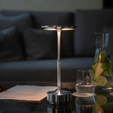 Simple Stylish Geometric Shade LED Metal Table Lamp Image - 6