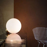 Simple Stylish Glass Ball Gold Decor Moon Table Lamp Image - 4