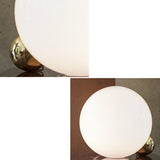 Simple Stylish Glass Ball Gold Decor Moon Table Lamp Image - 8