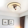 Simple Stylish Infinite Metal Ceiling Fan with Light Image - 3