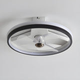 Simple Stylish Ring Flush LED Ceiling Fan With Light Image - 9