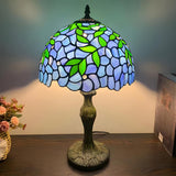 Simple Tiffany Style Dome Stained Glass Table Lamp Image - 1