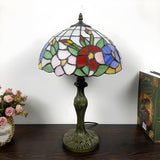 Simple Tiffany Style Dome Stained Glass Table Lamp Image - 10