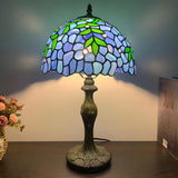 Simple Tiffany Style Dome Stained Glass Table Lamp Image - 5