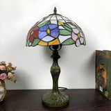 Simple Tiffany Style Dome Stained Glass Table Lamp Image - 6