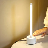 Simple Tubular LED Bedside Candle Cordless Table Lamp Image - 1