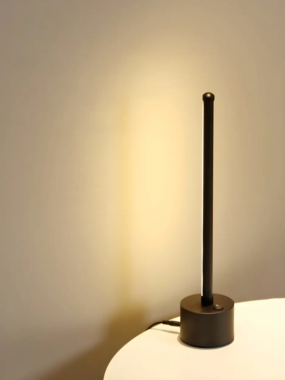 Simple Tubular LED Bedside Candle Cordless Table Lamp Image - 13