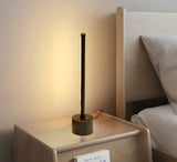 Simple Tubular LED Bedside Candle Cordless Table Lamp Image - 15