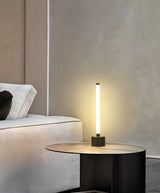 Simple Tubular LED Bedside Candle Cordless Table Lamp Image - 18