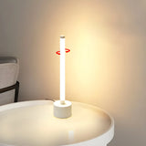 Simple Tubular LED Bedside Candle Cordless Table Lamp Image - 4