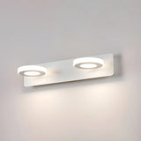 Simple Unique White Multi-Light Round Vanity Light Image - 27