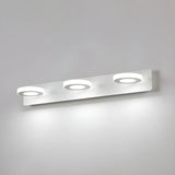 Simple Unique White Multi-Light Round Vanity Light Image - 29