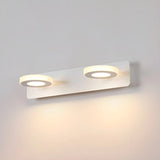 Simple Unique White Multi-Light Round Vanity Light Image - 33