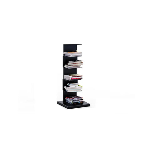 Simple Vertical Alloy Rectangular Etagere Bookcase Image - 2