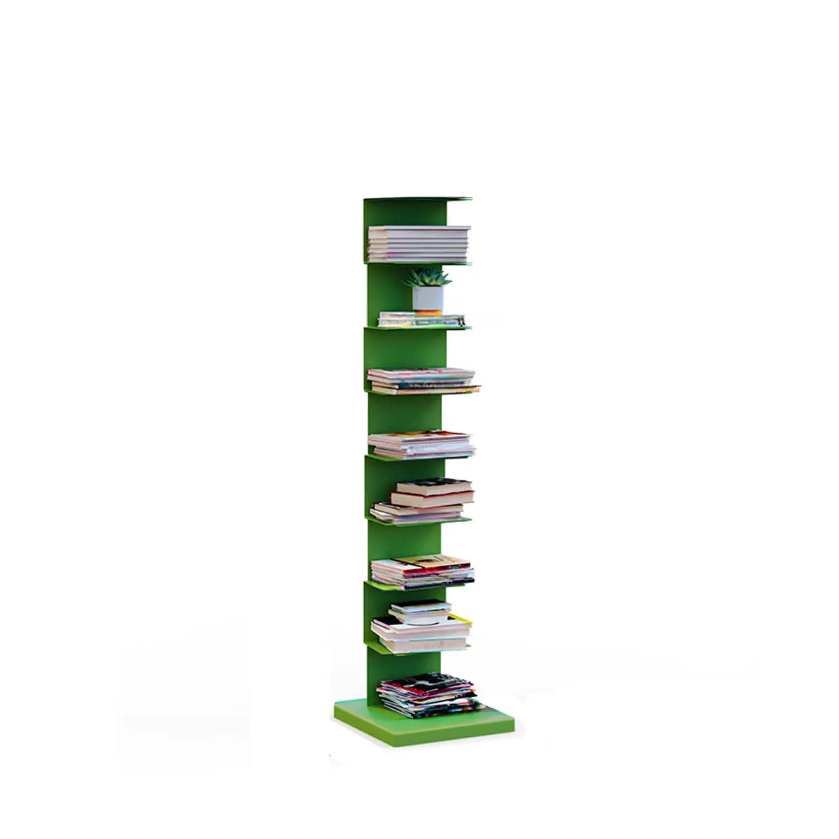 Simple Vertical Alloy Rectangular Etagere Bookcase Image - 22