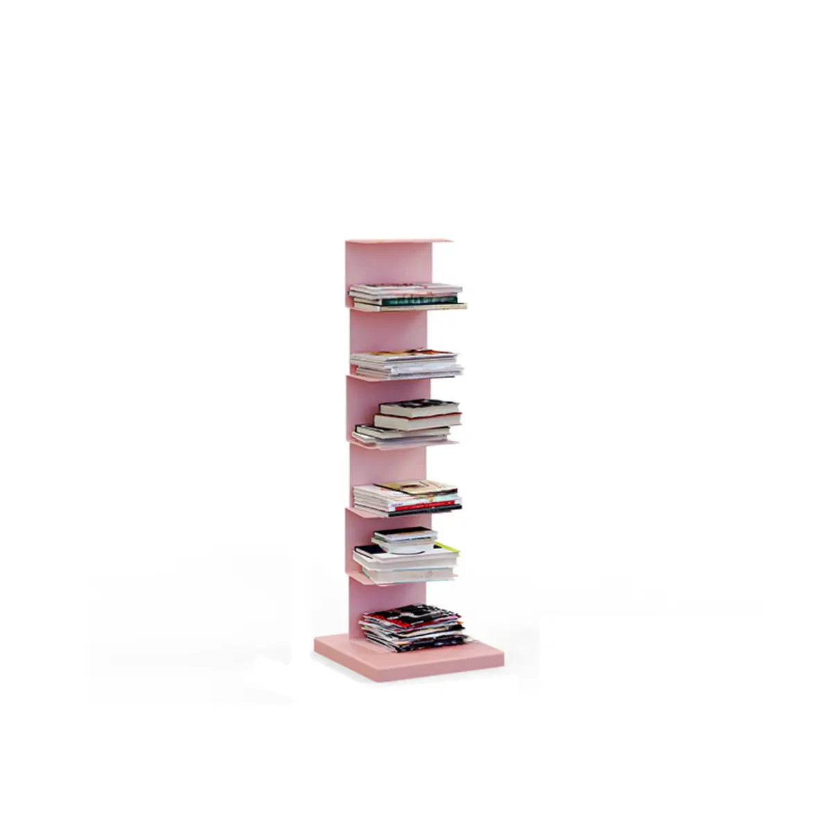 Simple Vertical Alloy Rectangular Etagere Bookcase Image - 32