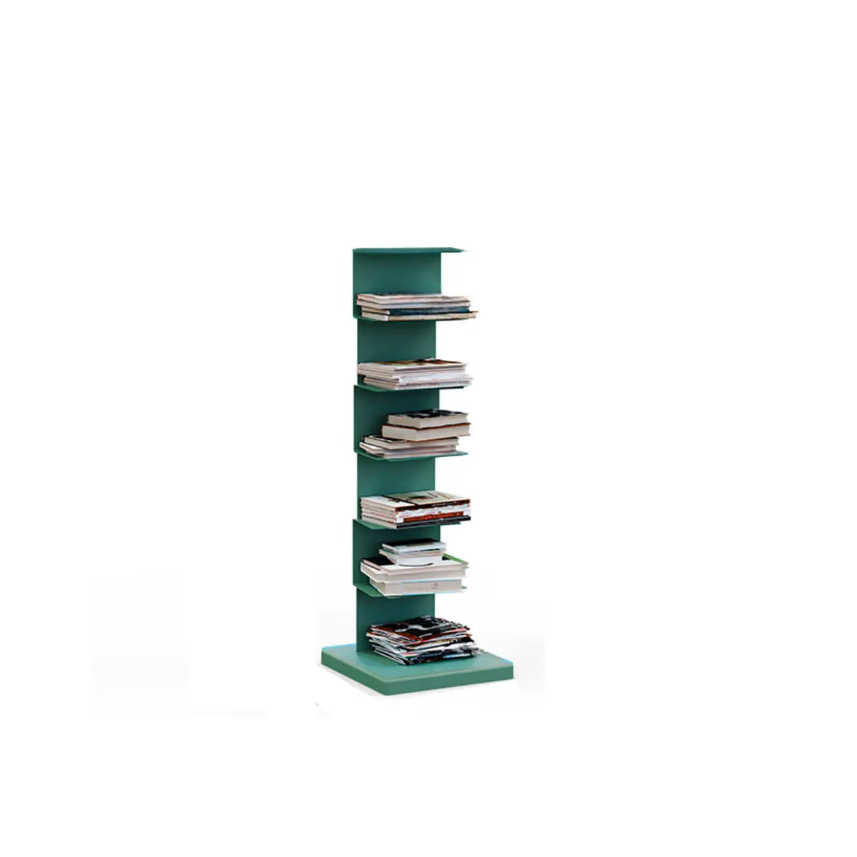 Simple Vertical Alloy Rectangular Etagere Bookcase Image - 33