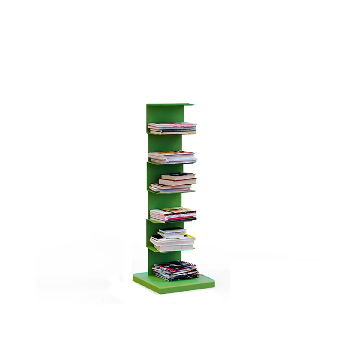 Simple Vertical Alloy Rectangular Etagere Bookcase Image - 34