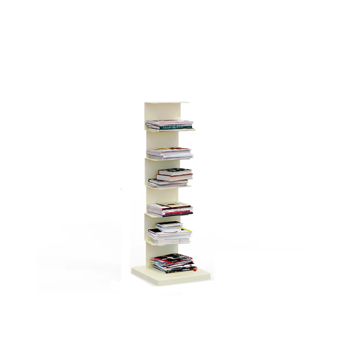 Simple Vertical Alloy Rectangular Etagere Bookcase Image - 35