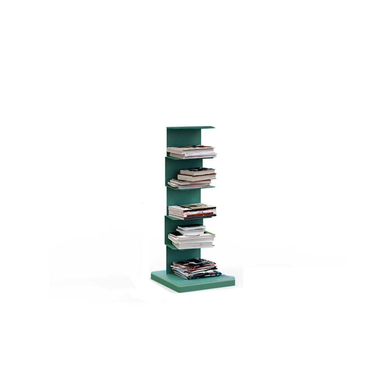 Simple Vertical Alloy Rectangular Etagere Bookcase Image - 39