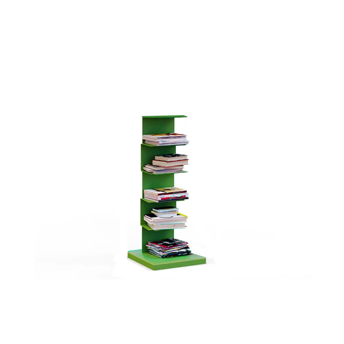 Simple Vertical Alloy Rectangular Etagere Bookcase Image - 40