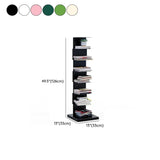 Simple Vertical Alloy Rectangular Etagere Bookcase Image - 45