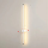 Simple Vertical Aluminum Bathroom White Vanity Light Image - 10