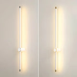 Simple Vertical Aluminum Bathroom White Vanity Light Image - 11