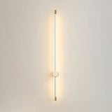 Simple Vertical Aluminum Bathroom White Vanity Light Image - 12