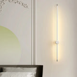 Simple Vertical Aluminum Bathroom White Vanity Light Image - 19