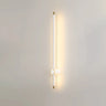 Simple Vertical Aluminum Bathroom White Vanity Light Image - 5