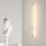 Simple Vertical Aluminum Bathroom White Vanity Light Image - 6