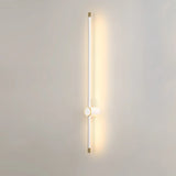 Simple Vertical Aluminum Bathroom White Vanity Light Image - 7