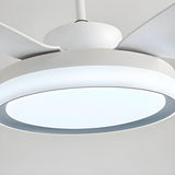 Simple White 6 Blades Windmill LED Ceiling Fan Light Image - 13