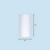 Simple White Cylindrical Floor Lamp Landscape Lighting Image - 5