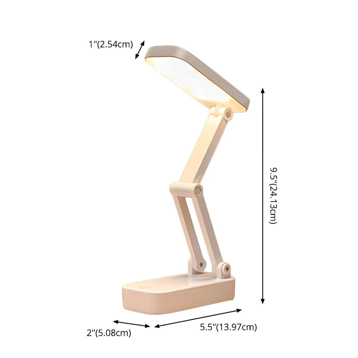 Simple White Dimmable LED Modern Bedroom Table Lamp 