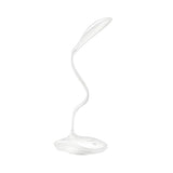 Simple White Flexible LED Desk Lamp with Touch Control Image - 3